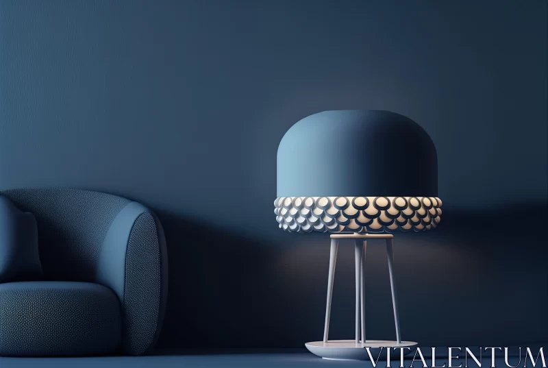 Abstract Lamp by Blue Sofa - A Cinema4d Rendered Image AI Image