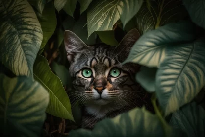 Mysterious Jungle Cat: A Captivating Portrait