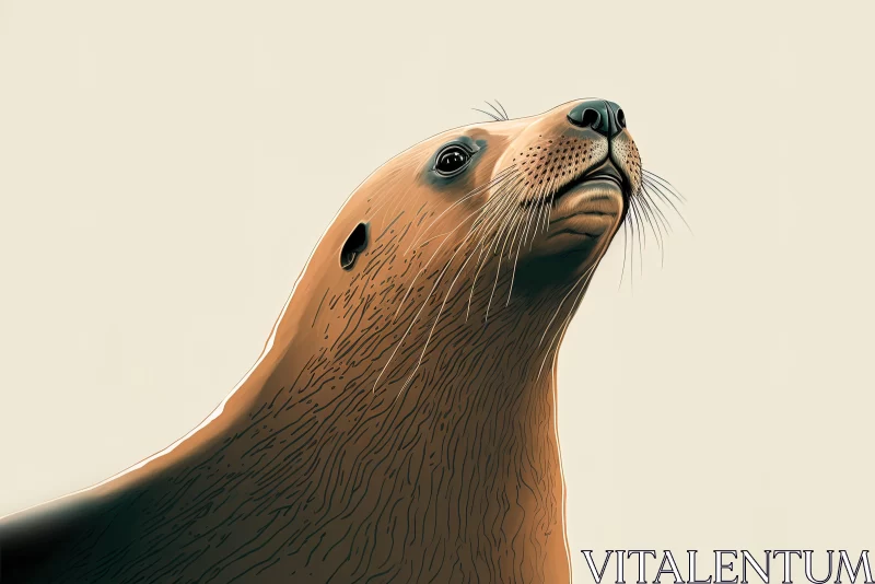 Digital Illustrations: Seal, Eagle & Polar Bear AI Image