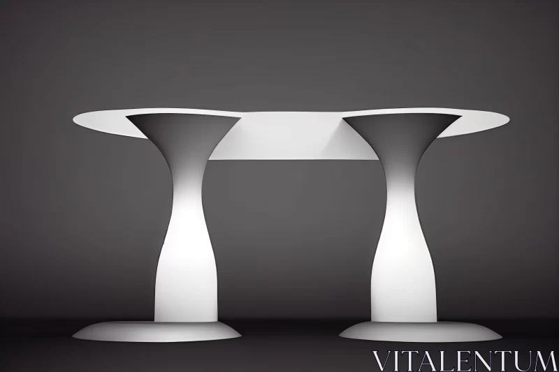 Monochromatic Dining Table Art - Sydney Interior Design AI Image