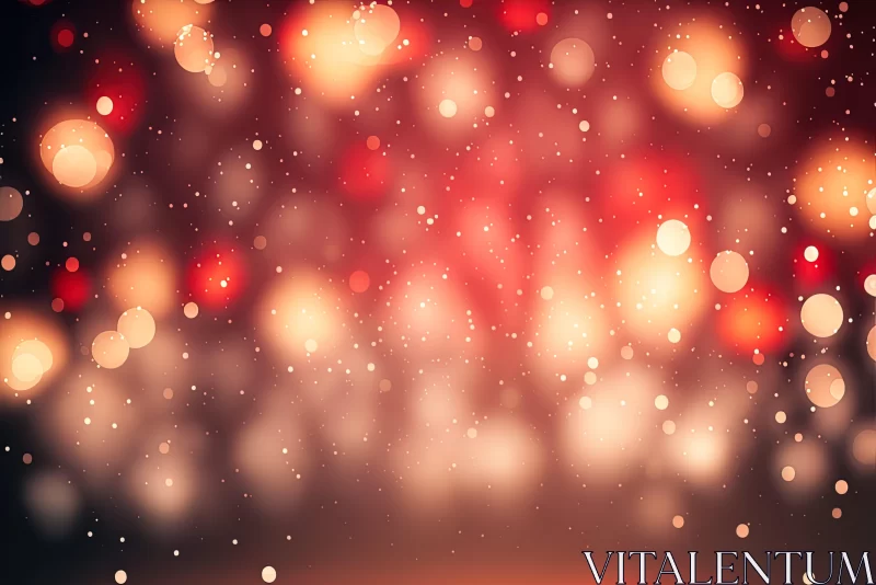 Festive Christmas Lights in Soft Focus AI Image