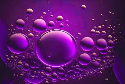 Purple Water Bubbles: Technological Design Meets Fine Art