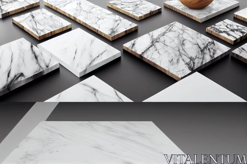 Marble Slabs Collection: Focus on Materials and Colors AI Image