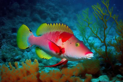 Colorful Underwater Adventure: The Manticore Fish