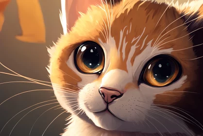 Bokeh Style Tabby Cat - A Warm, Dreamy Capture