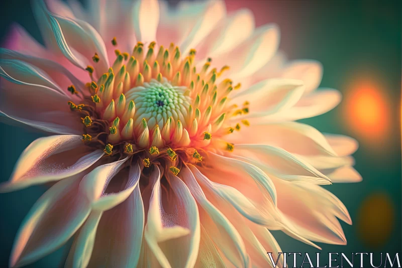 Colorful Flower Art - A Blend of Realism and Soft Focus AI Image