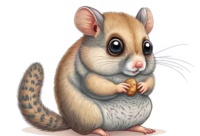 Cartoon Mouse Illustration - A Colorful Display of Rodent Charm AI Image
