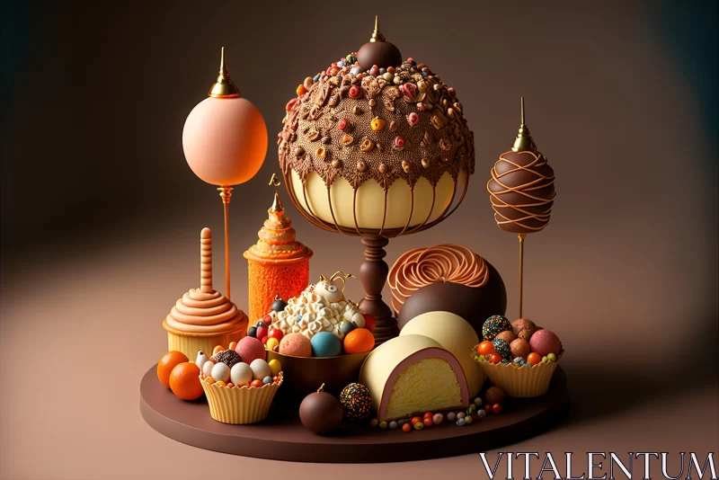AI ART Surrealistic Easter Desserts - A Feast for the Eyes