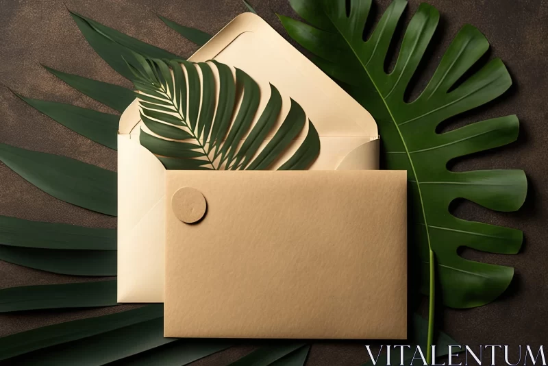 Earthy Elegance: Nature-Inspired Installations with Envelope & Green Leaves