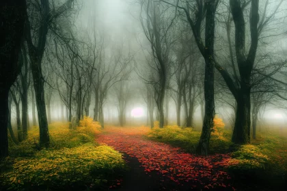 Mystical Forest Path: A Journey Through Atmospheric Landscapes