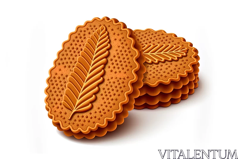 AI ART Intricate Feather-Inspired Cookie Designs