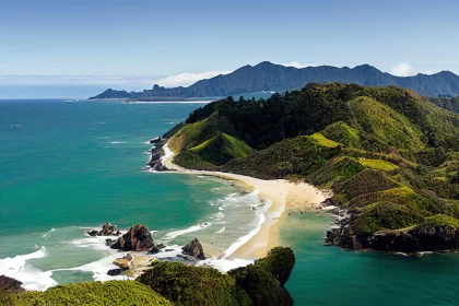 Saranaki, New Zealand - Nature-Inspired Coastal Views