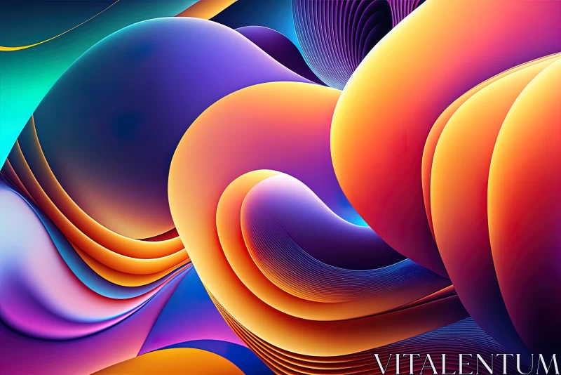 Colorful Abstract Dreamscape Artwork AI Image