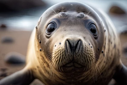 Captivating Seal Portrait - A Glimpse into Wildlife