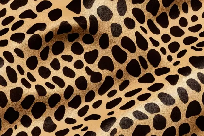 Leopard Print Fabric Pattern - A Petcore Style Design AI Image