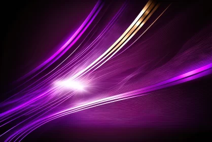 Abstract Purple and Gold Light Lines Vector Background