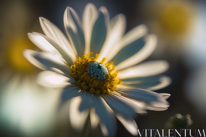 Enchanting Daisy: A Study in Light and Shadow AI Image