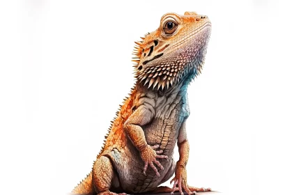Bearded Dragon: A Blend of Realism and Surrealism AI Image