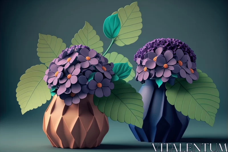 3D Floral Model in Nature-Inspired Design and Foreboding Colors