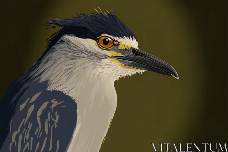 Captivating Bird Artwork with Realistic Chiaroscuro Lighting AI Image