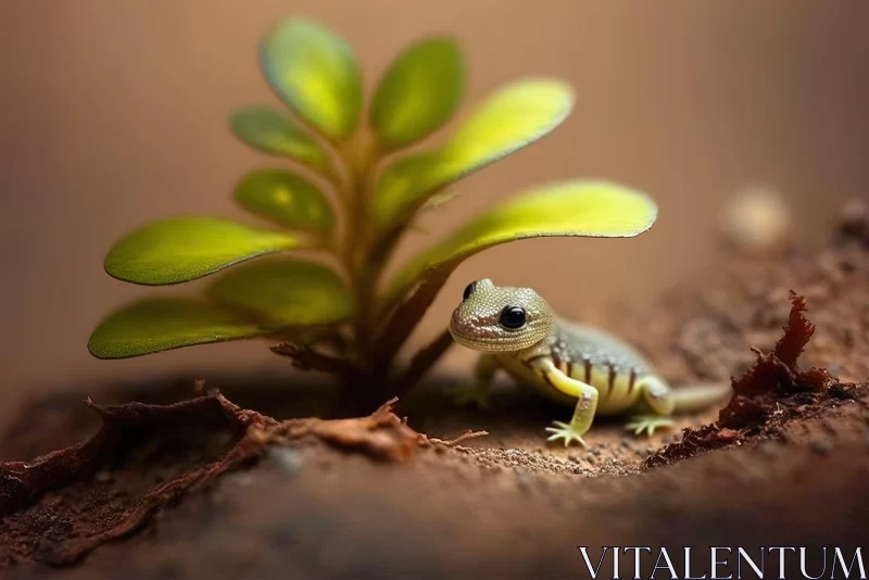 Dreamlike Frog in Desertwave Landscape - A Glimpse of Indonesian Art AI Image