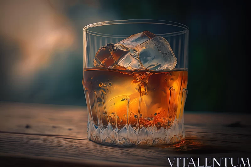 Timeless Whiskey Glass Artwork AI Image
