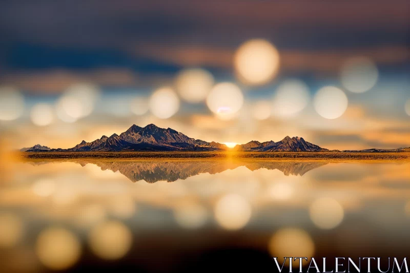 Sunrise at Grand Teton: A Pointillist Landscape AI Image