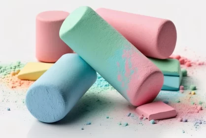 Pastel Crayons: Sculptural Display of Chromatic Harmony