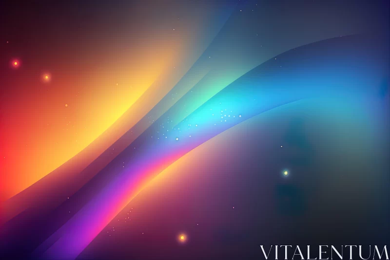 Mesmerizing Abstract Background with Stars and Soft Gradients AI Image
