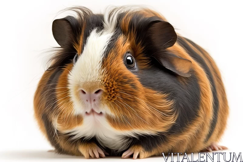 Stunning Visual of Guinea Pig in Bold Style and Vibrant Colors AI Image