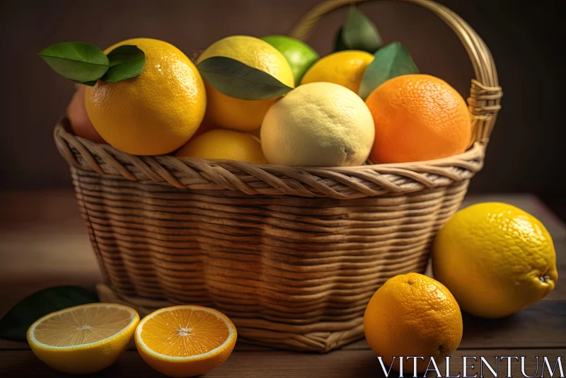 Citrus Medley in Photorealism: A Multi-layered Artistic Expression AI Image
