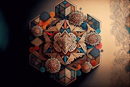 Earthy Palette Traditional Mandala Wallpaper in 4K