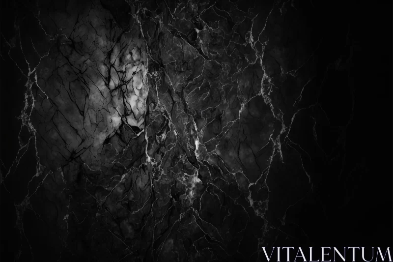 Black and White Marble Texture - A Haunting Composition AI Image