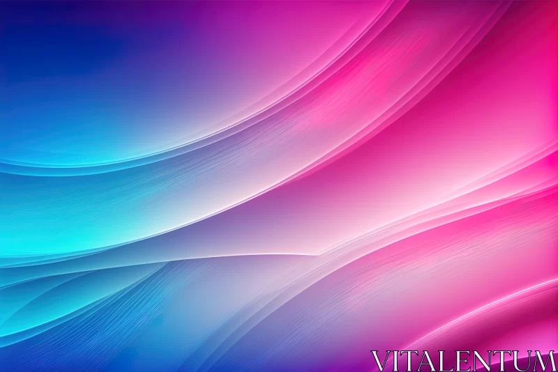 Abstract Colorful Background with Smooth Curves AI Image