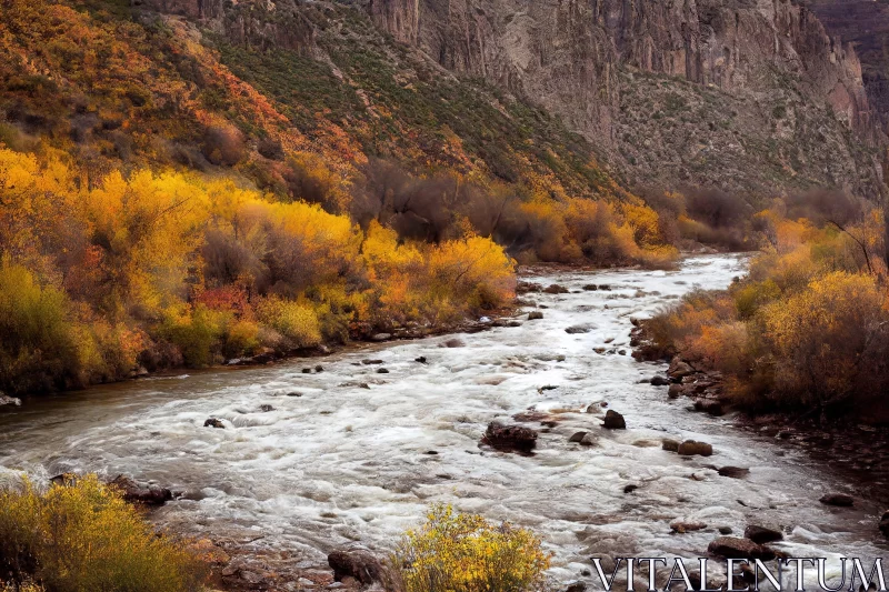 River Flow: A Joyful Celebration of Nature AI Image