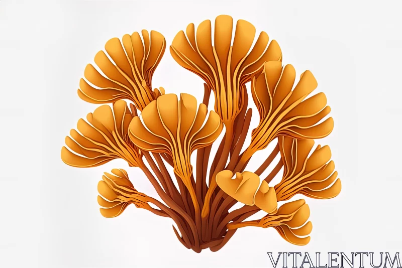Nature's Artistry: Organic Art Nouveau and Mushroomcore Fusion AI Image