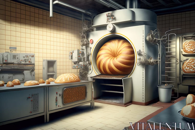 Surreal Bakery - A 3D Photorealistic Illustration AI Image