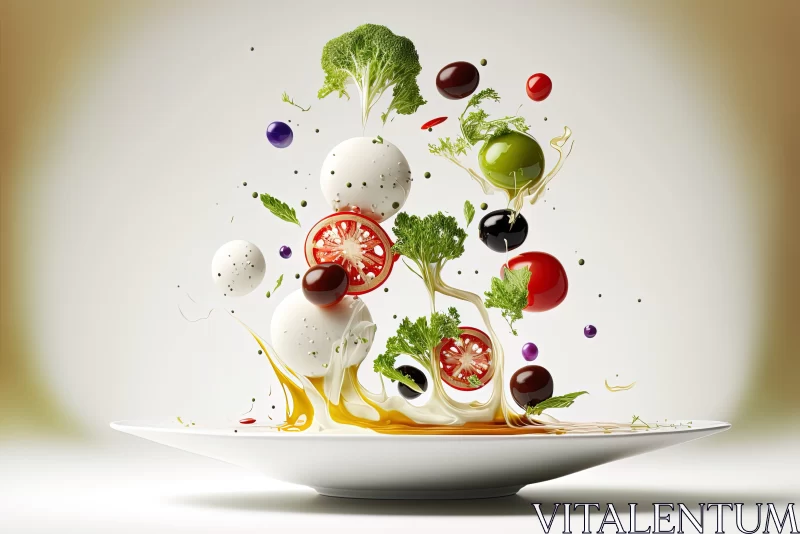Abstract Bombacore Vegetable Composition | Organic Artwork