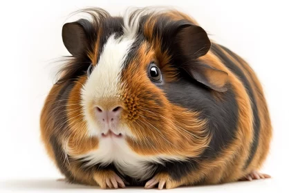 Stunning Visual of Guinea Pig in Bold Style and Vibrant Colors