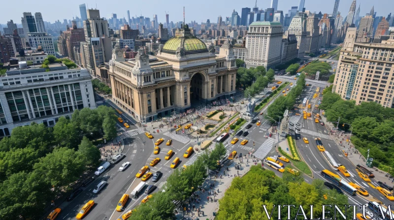 Aerial View of Grand Central Terminal in New York City AI Image