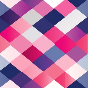 Energetic Diamond Geometric Pattern in Pink, Purple, and Blue