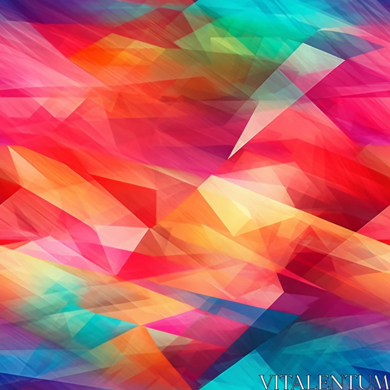Colorful Geometric Abstract Background AI Image