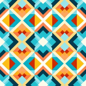 Colorful Geometric Pattern for Fabric and Wallpaper