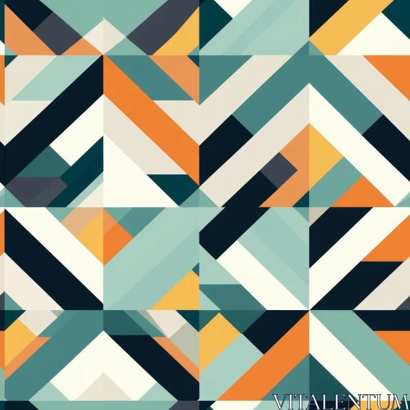 Colorful Geometric Pattern for Modern Design AI Image