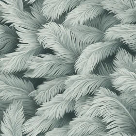 Soft Green Ostrich Feather Texture Pattern