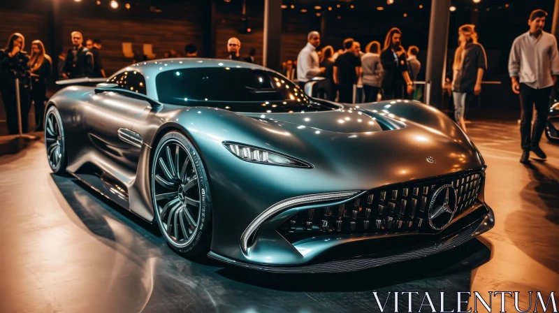 Futuristic Mercedes-Benz Vision EQXX Concept Car AI Image