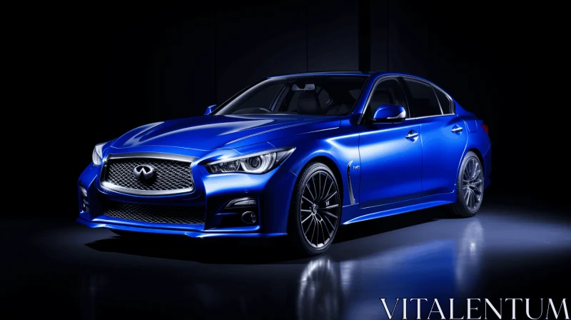 2014 Infiniti F20 - Hyper-Realistic Oil Painting on Black Background AI Image