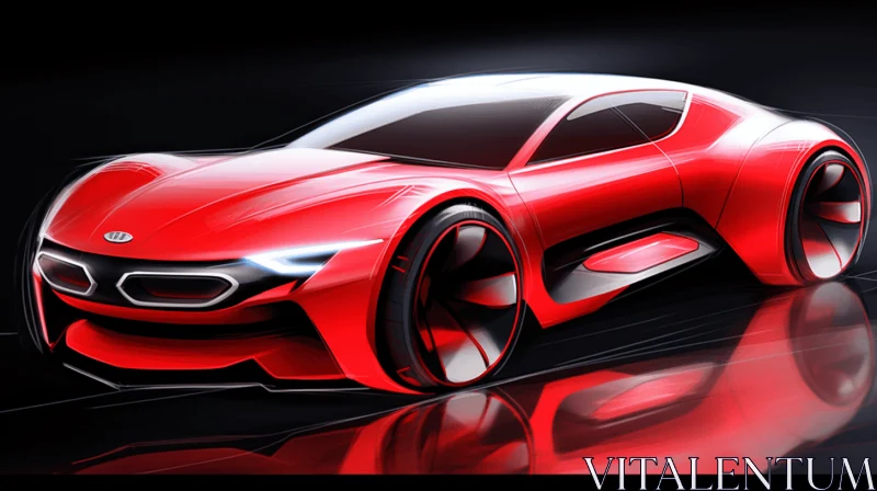 Captivating BMW Concept Car with Headlamps and Fog Lights AI Image