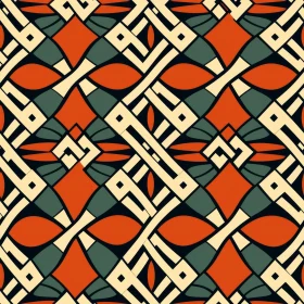 Colorful Geometric Vector Pattern for Fabric and Wallpaper