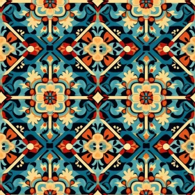 Colorful Moroccan Tiles Pattern for Home and Office Decor